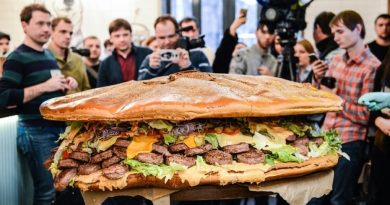 Самый большой бургер в России Самый большой бургер в России