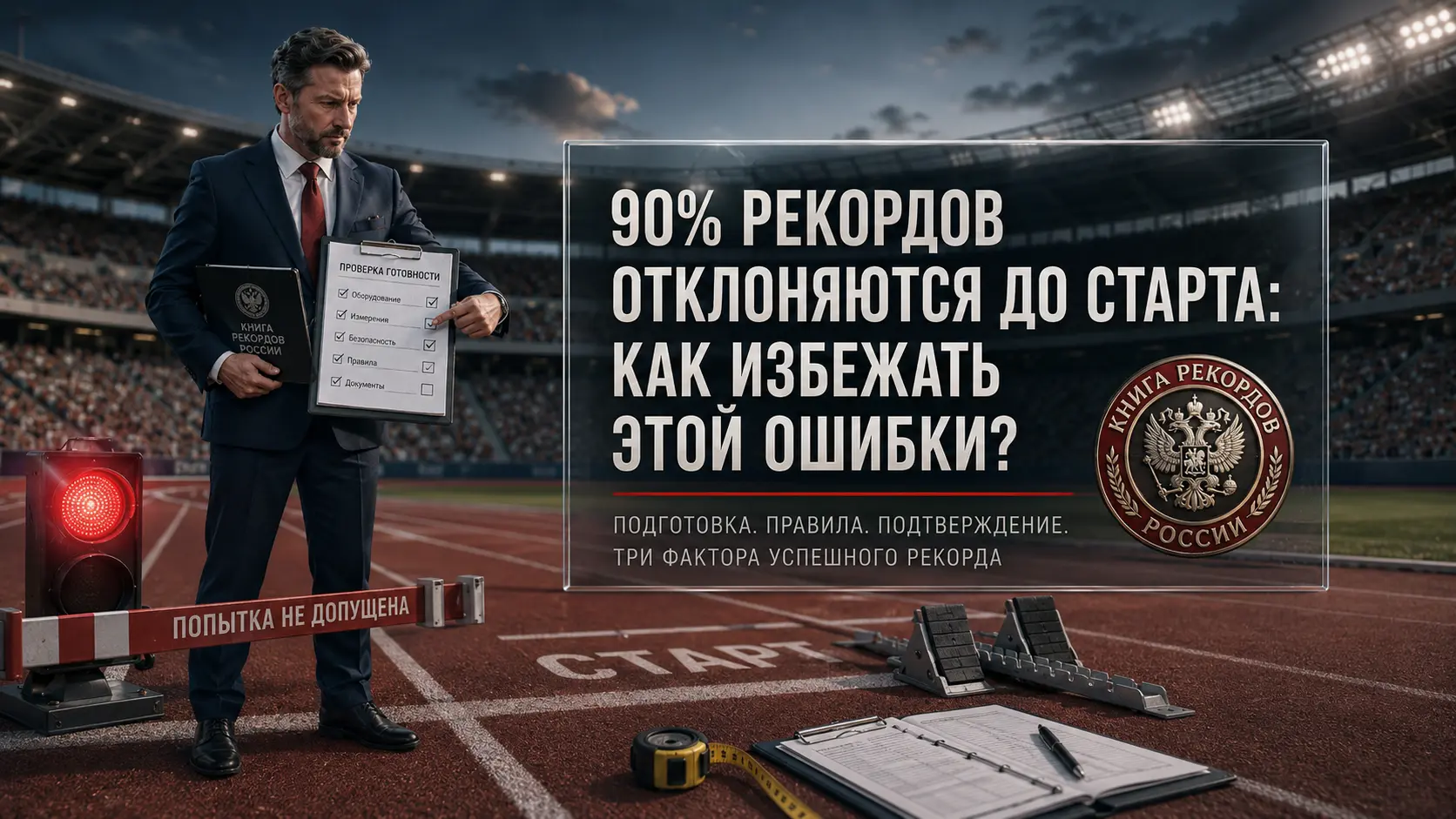 90% рекордов отклоняются до старта: как избежать этой ошибки