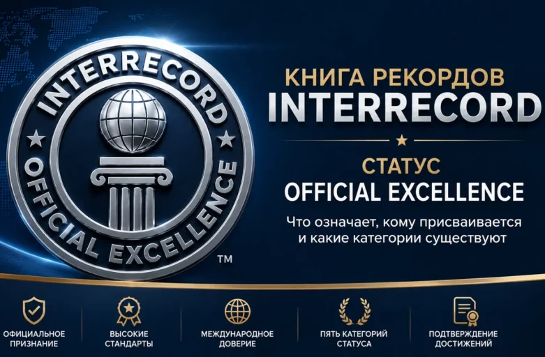 Книга рекордов INTERRECORD и статус Official Excellence: что означает высшее признание достижений