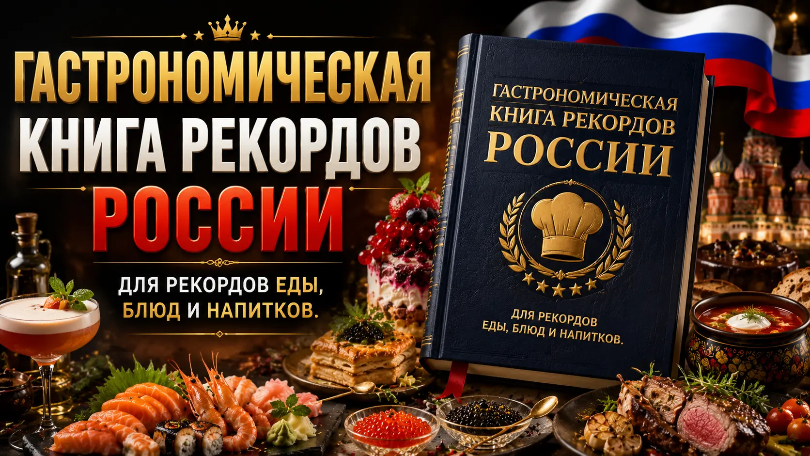 Приём заявок на участие в регистрации гастрономических рекордов России