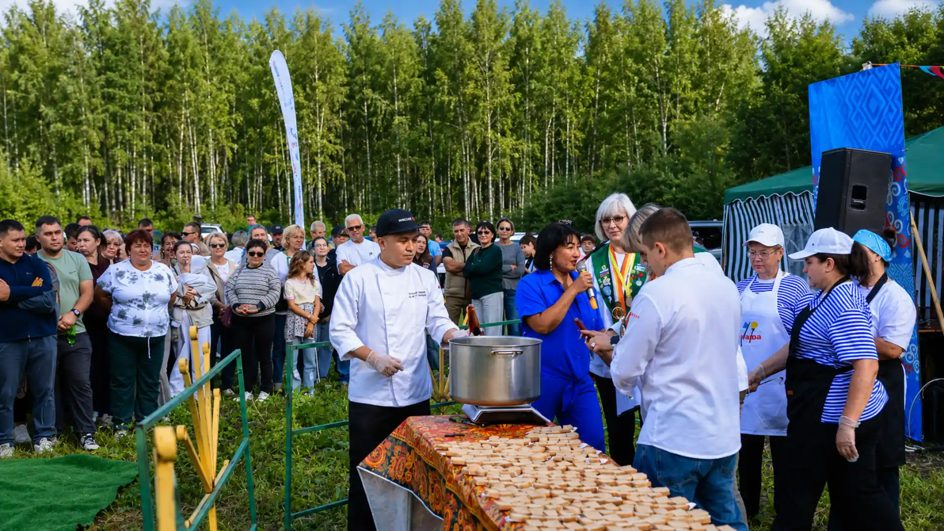 Рекорд по приготовлению фаршмака установили на фестивале в Башкортостане