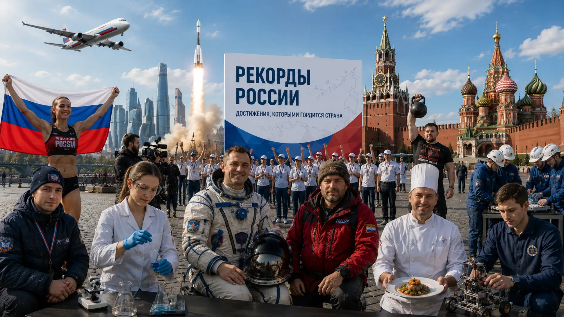 Рекордсмены России: подтверждённые достижения людей и команд