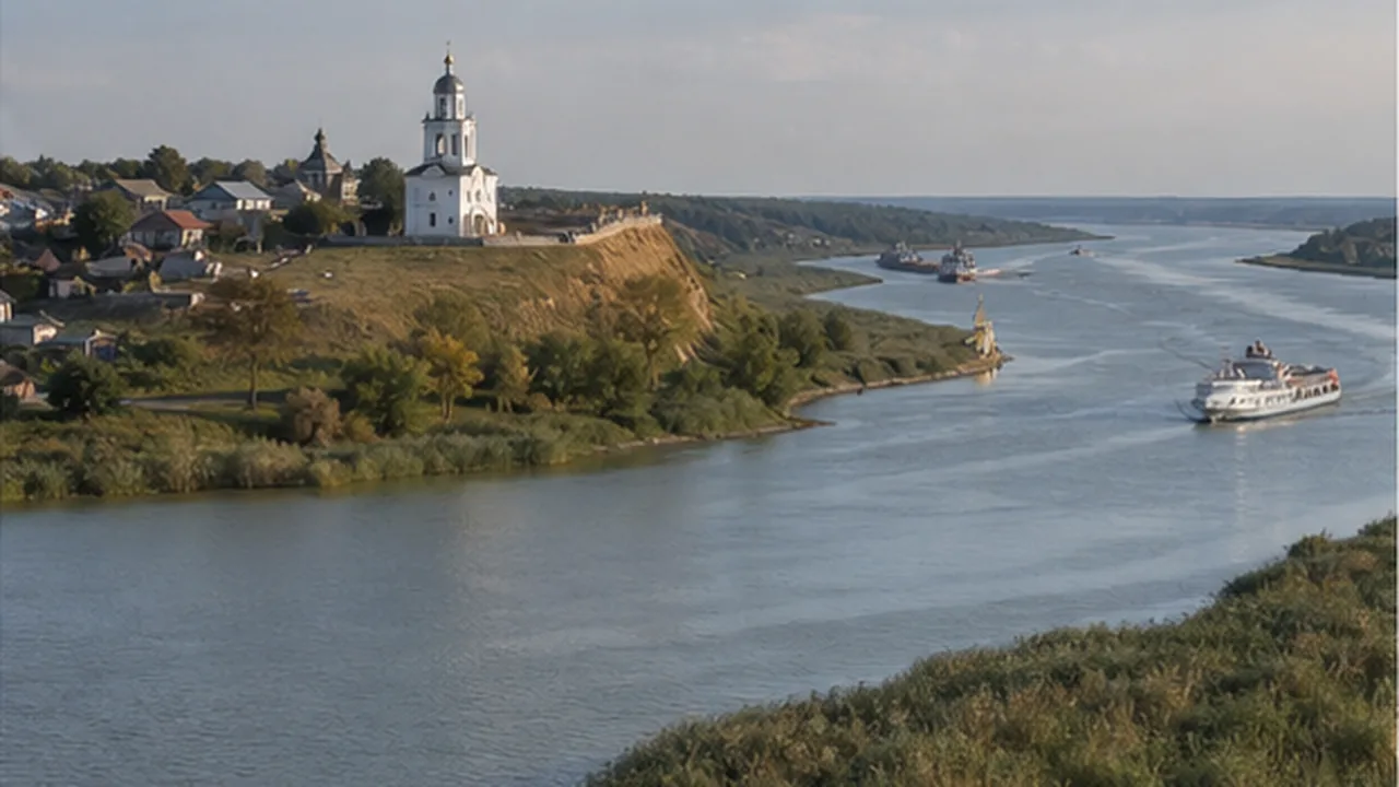 Панорама водного пути юга России