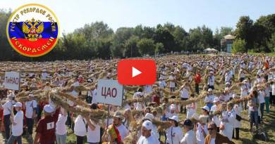 Самая длинная коса из колосьев пшеницы Самая длинная коса из колосьев пшеницы